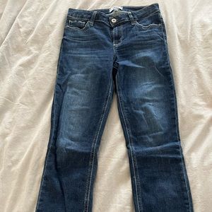 Paige Skyline Skinny Cropped jean raw hem. Size 25, inseam 25”